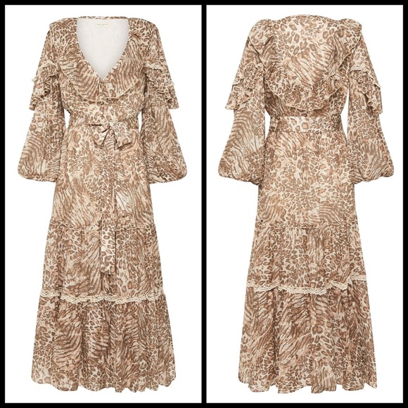 NWT  Spell & the Gypsy Collective Leopard Print Ada Gown - Picture 6 of 17